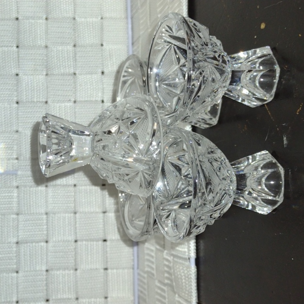 Stunning set of 5 Shot Glasses 1920's cordial or egg glass bohemian